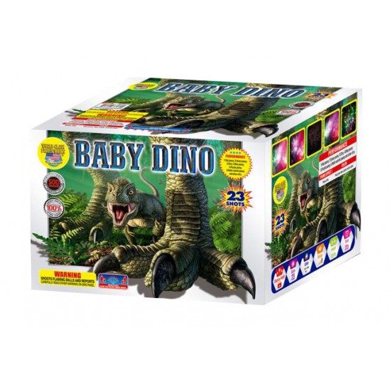 Baby Dino 3D label (WC)