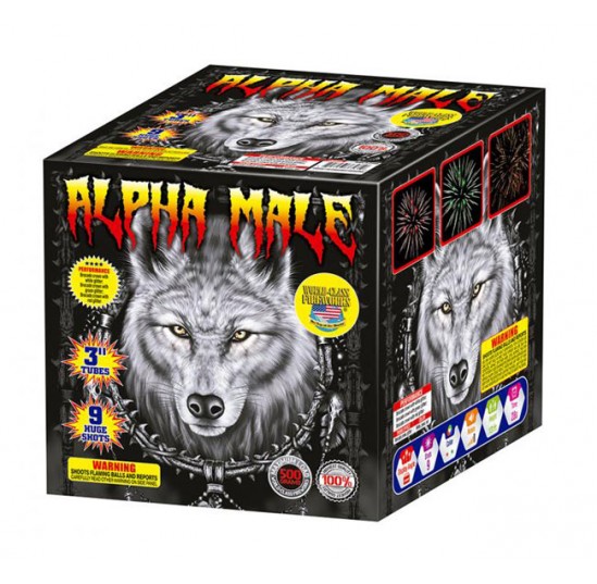 Alpha Male 3D label (WC)